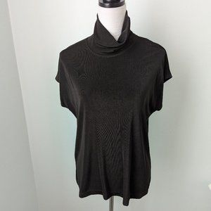 NWT Chico's Travelers "Aspen" Brown Mock Short Sleeve Top, Large (3)